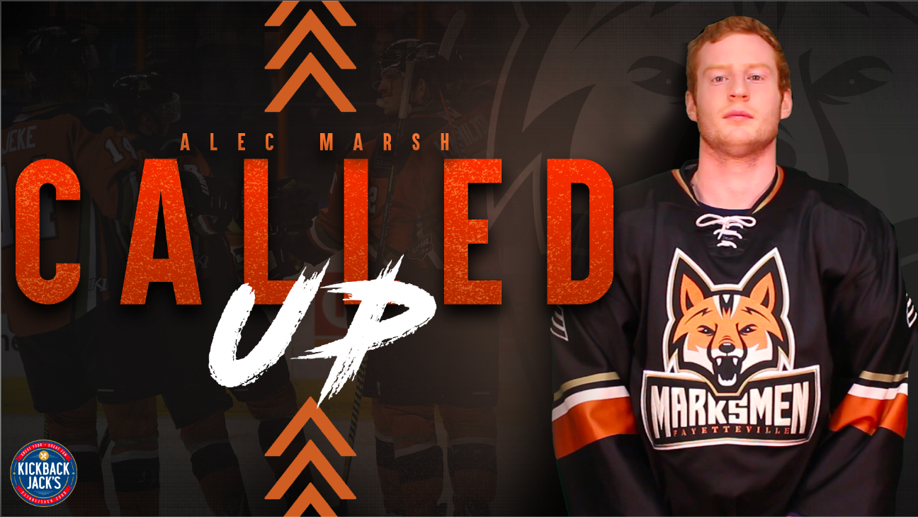 Alec Marsh called up to ECHL; Marking 10th call-up for the Marksmen ...
