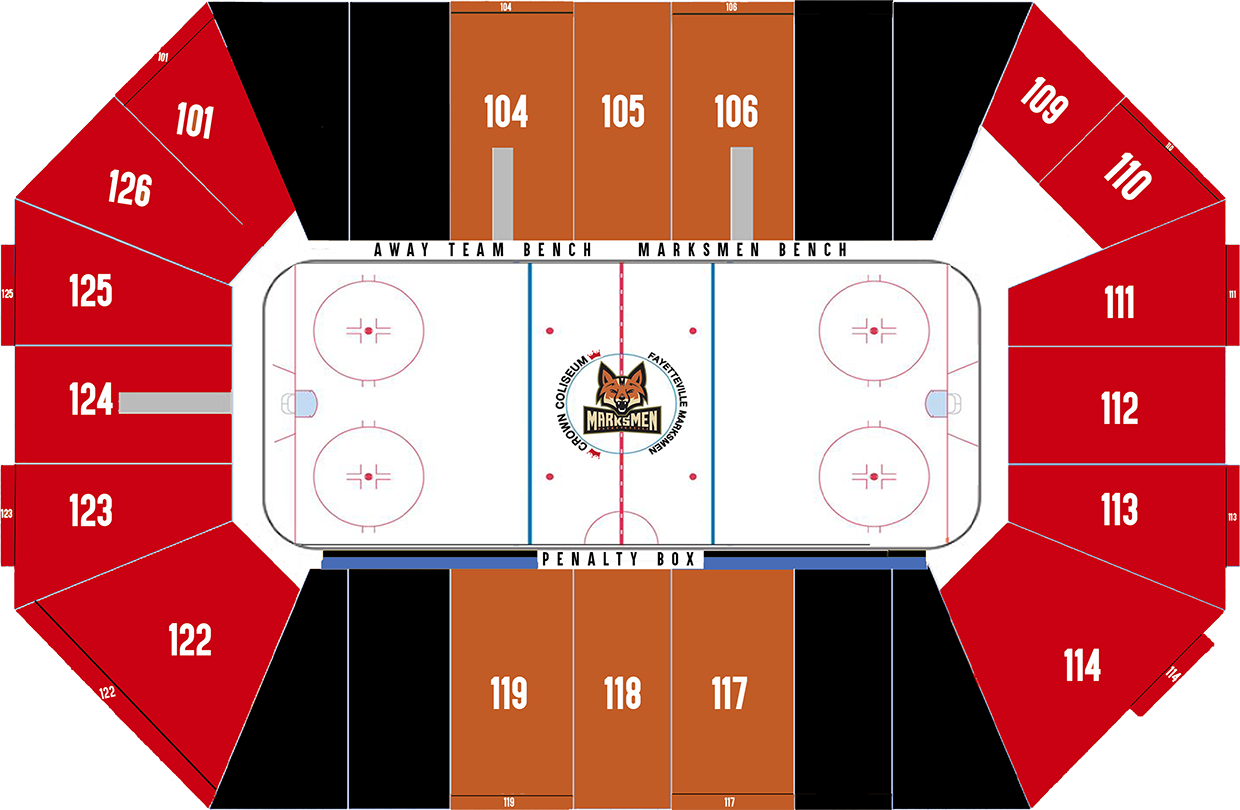 Fayetteville Marksmen Seating Chart Flex Tickets