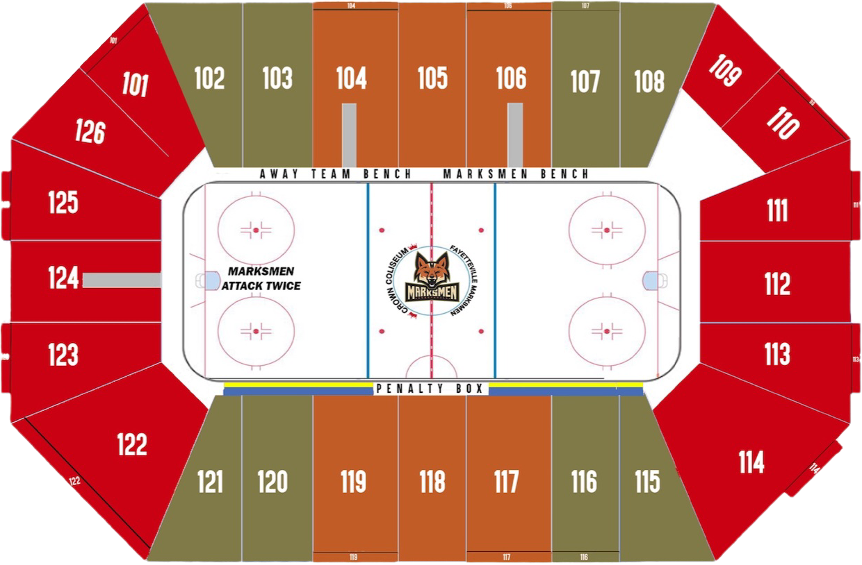 Fayetteville-Marksmen-25-26-Seating-Chart-Season-Tickets