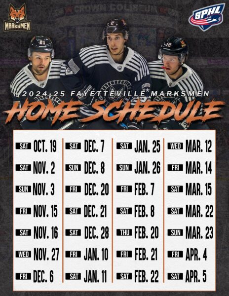 Marksmen-24-Home-Schedule